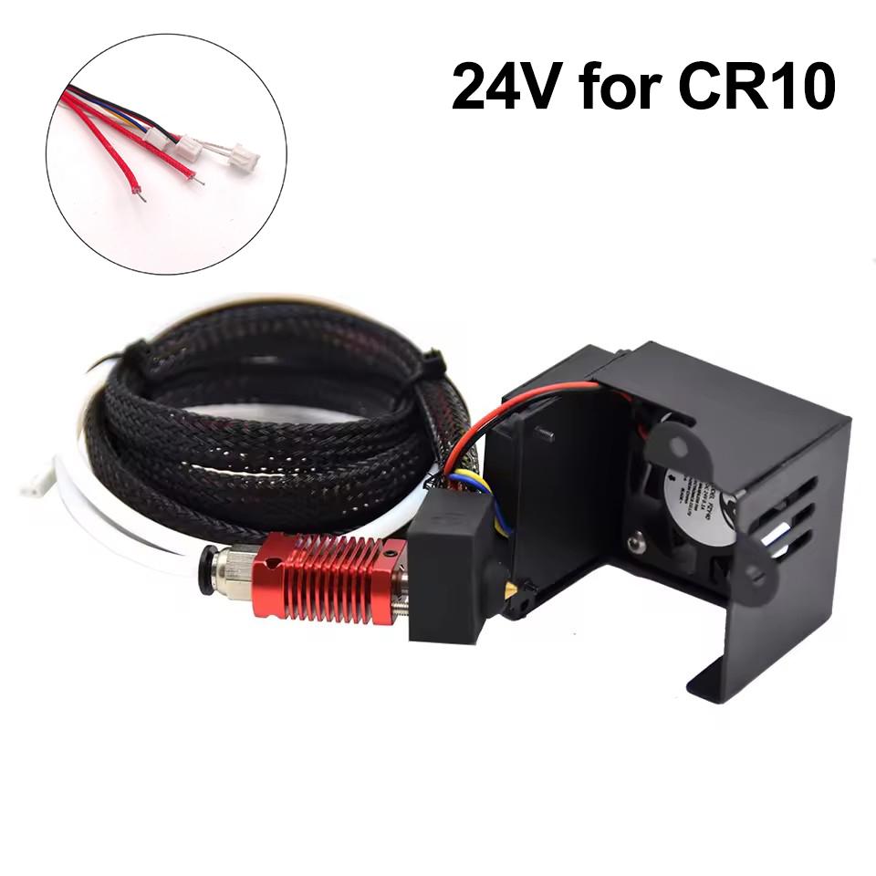 Upgrade Komplett Montiertes Hotend Düsen-Kit Komplettes MK8 J-Head Extruder-Kit Mit Doppeltem Lüfter 12V 24V für Ender3 CR10 3D-Drucker