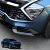 Car Exterior Accessory For Carbon Fiber Bright Black Front Bumper Fog Light Lamp Frame Trim Cover for Kia Sportage NQ5 -2025