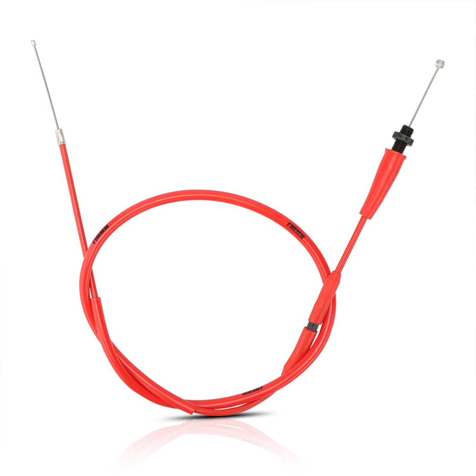 NIBBI Motorcycle Adjustable Throttle Cable 114cm Throttle Accelerator Carburetor Choke Cable for Yamaha KTM Honda Motocross красный