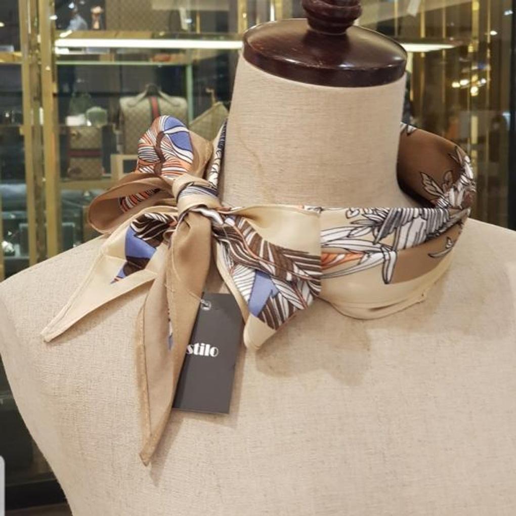 Saffron Bias Scarf E20S2PO503