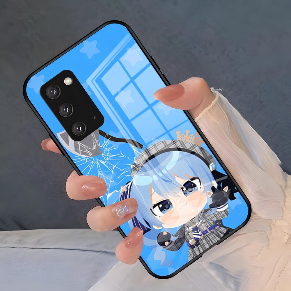 H-Hoshimachi Suisei Handyhülle Für Samsung S26 S25 Plus S20 S20 Plus S22 Ultra S23 FE S21 Plus S21 Ultra Glasabdeckung
