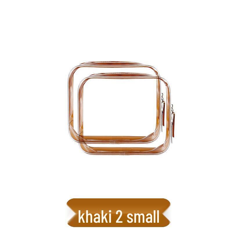 Large Capacity Waterproof Transparent Makeup Bag - Portable Toiletry Organizer for Travel