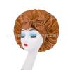 Ladies Satin Ribbon Round Cap Satin Bow Nightcap Hair Care Cap Extra Large Beauty Hair Care Cap