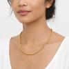 Round Gold-plated Necklace Titanium Steel Golden Hand Chain Fashion Bead Bracelet  Daily
