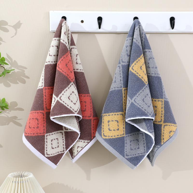 Cotton Towel Thickened Jacquard Soft Absorbent Adult Household Polyester Cotton Towel Quick Drying Towel Cotton Children's Face Towel