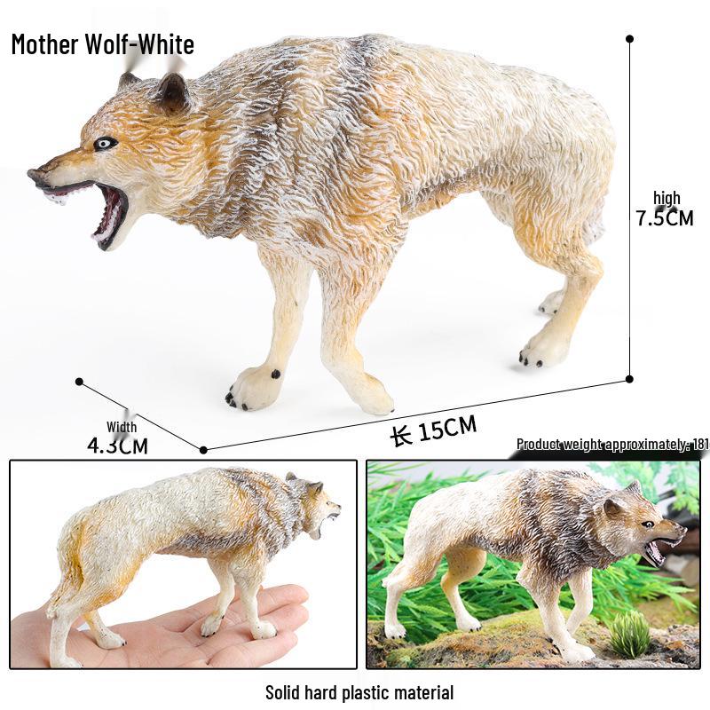 Wildlife Simulation Model: Tiger, Lion, Panda, Elephant, Rhinoceros, Kangaroo, Leopard, Horse, Sheep Toy Set