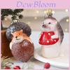 Christmas Tree Decor Squirrel Hedgehog Theme Plastic Ornament For Holiday Celebration