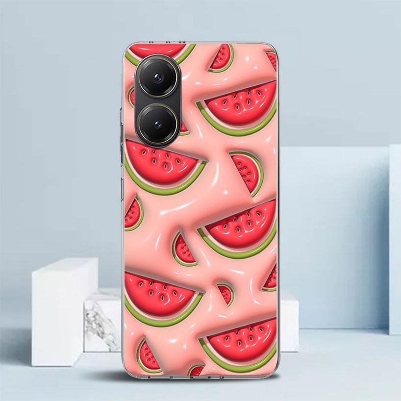 Watermelon Summer Fruit Phone Case For Xiaomi Poco F7 Ultra X5 X6 X7 Pro M7 Redmi 15C 15 13C 13 12C 12 10C 10 10A 9 9C 9A 9T Cov