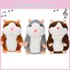 Hamster Falante Fofo Bichinho de Pelúcia Brinquedo Infantil Gravação de Som | 15/18cm