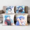 WorldEnd Chtholly Nota Seniorious Pillow Case Antidustmite Pillowcase Invisible Zipper Silky Short Plush Sofa Cushion Cover