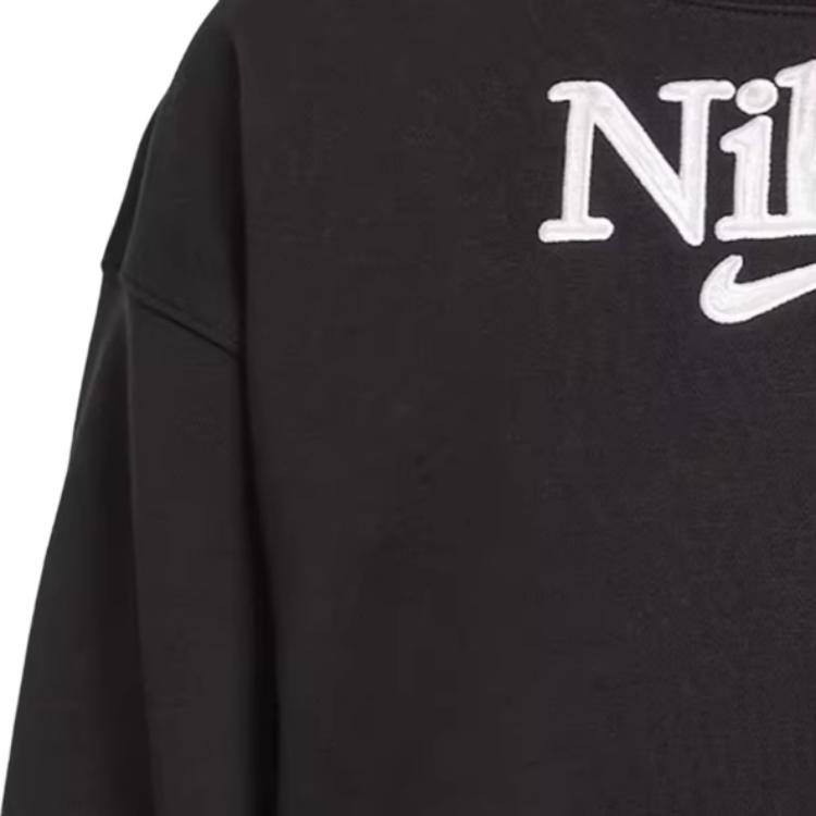 Nike Casual Warm Skin-Friendly American Vintage Sweatshirt Kids sweatshirt Black DJ5827-010