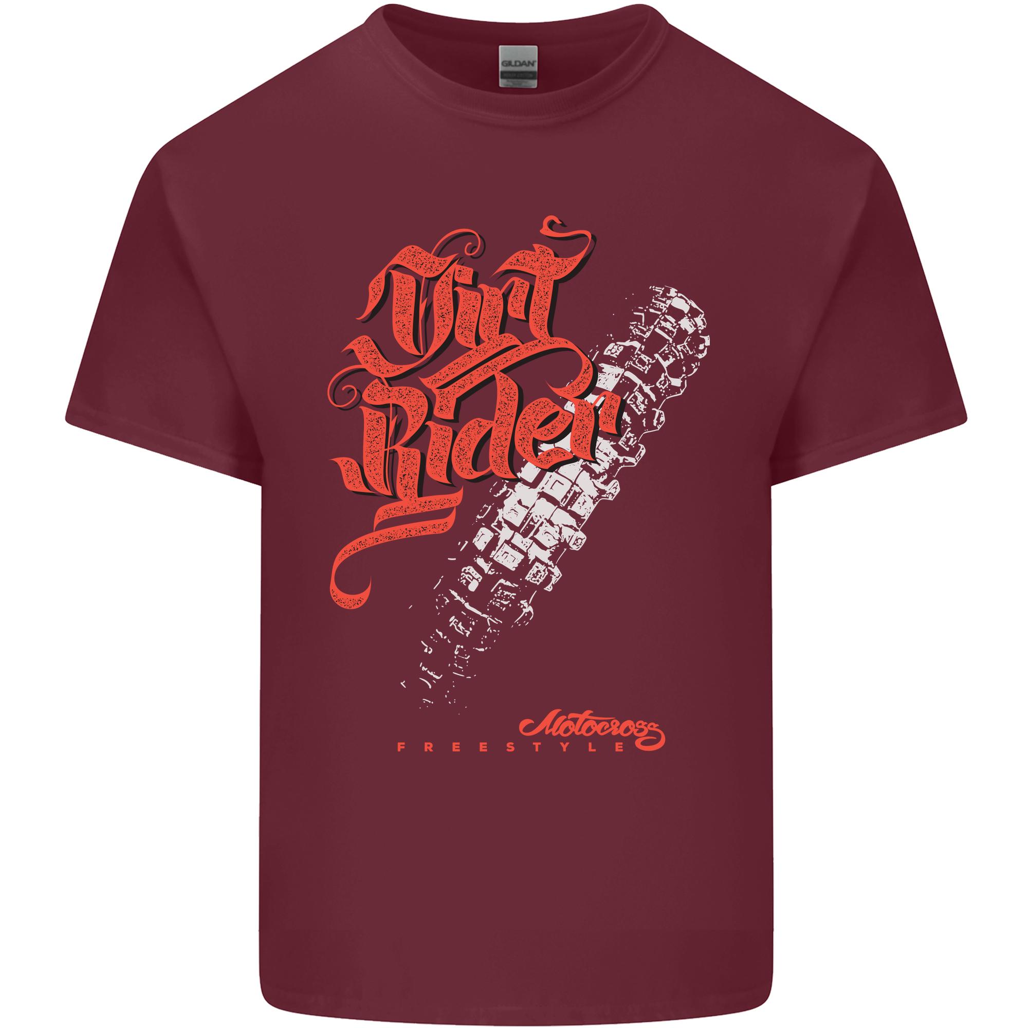 Dirt Rider Motocross MotoX Bike Motosports Unisexs Light Cotton TShirt S