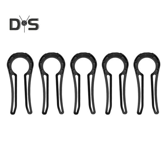 

5 шт. защитных крышек для ручки газовой плиты, замки для защиты от детей, простая установка защитного кожуха для кухонной плиты, защитная накладка на ручку плиты 5pcs чёрный