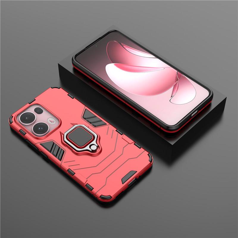 

For Reno 13 Pro 5G Case For OPPO Reno 13 12 11 Pro Cover Armor Finger Ring Hard Shockproof Protective Bumper For Reno 11 12 13 Reno 11 Global красный