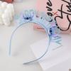 Large Korean-style Birthday Hat Glitter Happy Birthday Hair Band DIY Party Headwear Children Waterproof Plastic Indoor