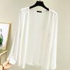 Thin Modal Coat Women's Summer Loose Clothes Versatile Casual Top Long Sleeve Knitted Air Conditioning Cardigan Sunscreen Clothes