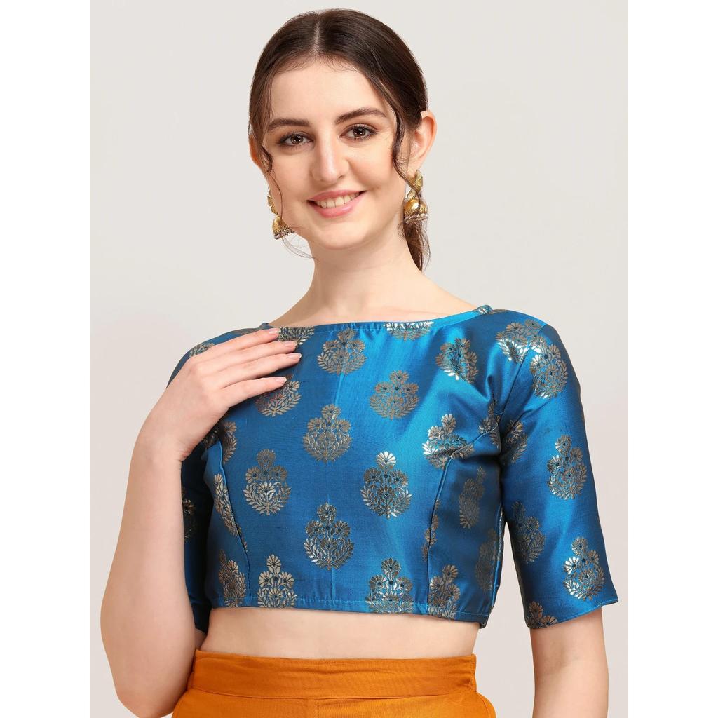 Beautiful Party Wear Designer Blouse Indian Women's Half Sleeves Ethnic Choli