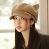 Spring and Autumn Japanese Cat Ear Beret Retro Casual Octopus Hat Windproof Warm Baseball Cap Variety Painter Hat New