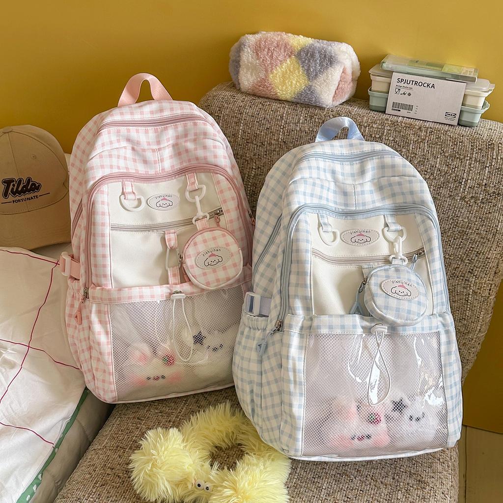 Schoolbag Junior High School Student Schoolbag Female Sweet Sister Korean High Value Primary School Student College Style Backpack Cartoon Large