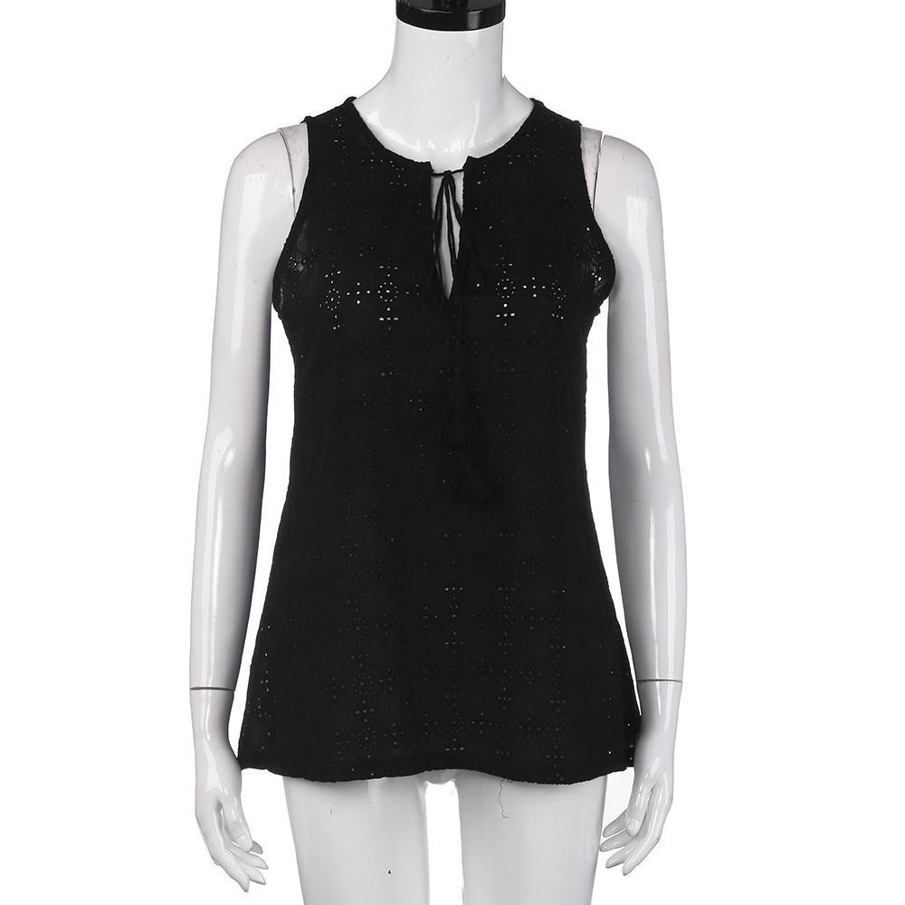 Elegant Women's Cotton Lace Top With Embroidery For Summer Casual Outfits