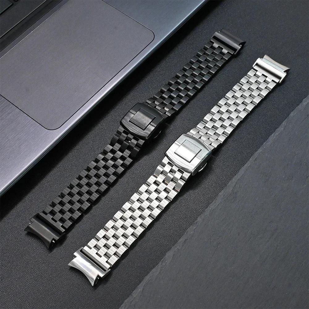 Stainless Steel No Gaps Band for Samsung Galaxy Watch 7 44mm 40mm 6 4 Classic 42 46mm 43 47mm 5 pro 45mm FE Curved End Bracelet