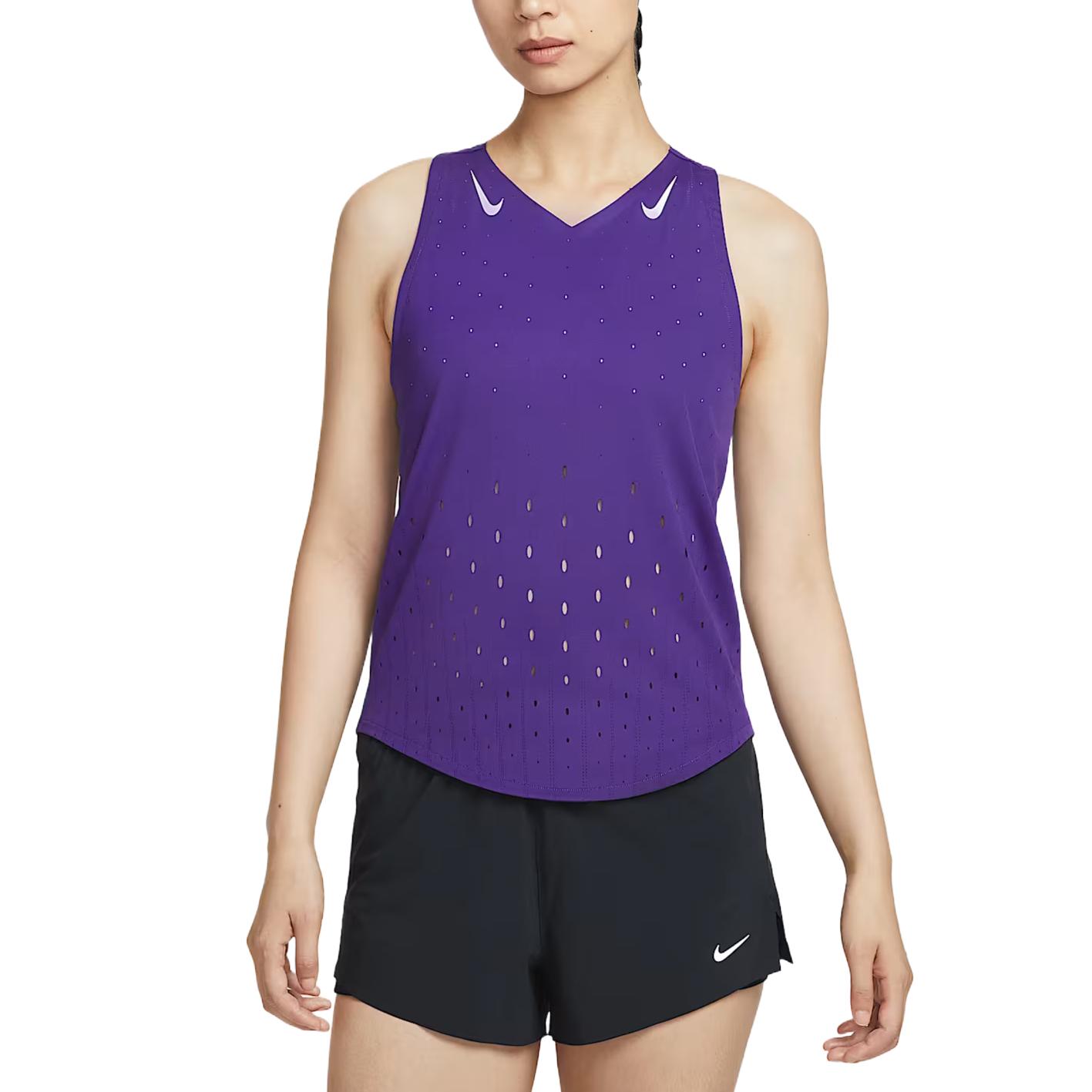 

Nike Aeroswift Dri-Fit Adv Comfortable Fashion Casual Versatile Sports Tank Top Women Tops Lavender FN2505-547 XS
