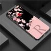 Hülle für Samsung Galaxy A52 A12 A32 A51 A21s A71 A13 A53 A22 A31 A72 A03 A02s Handyhülle Benutzerdefiniert Kirschblütenblume Initiale M