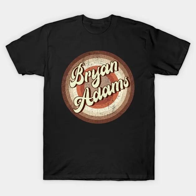 Bryan Adams Schwarzes Baumwoll-T-Shirt Alle Größen S-3XL Geschenk für Fans
