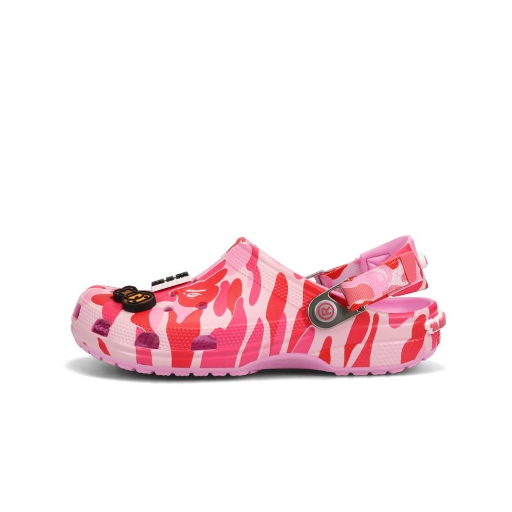 Crocs Classic Clog A Bathing Ape ABC Camo Pink