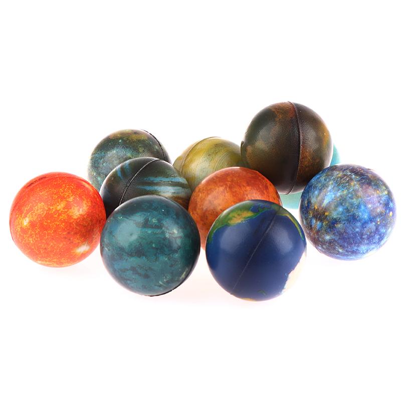 1Pc Random Solar System Planet Elastic Bouncing Balls Rubber Outdoor