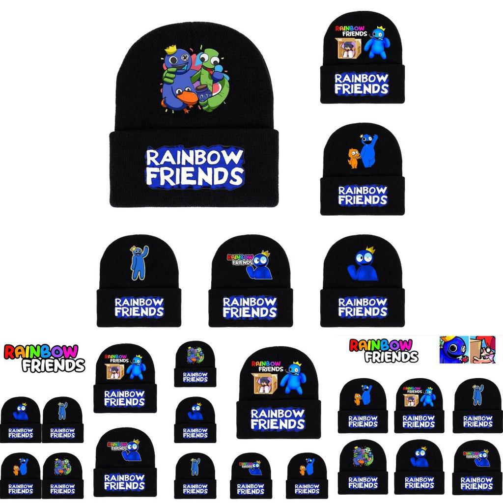 Roblox Rainbow Friends Strickmütze Weich und Warm Weihnachtsgeschenk für Männer und Frauen