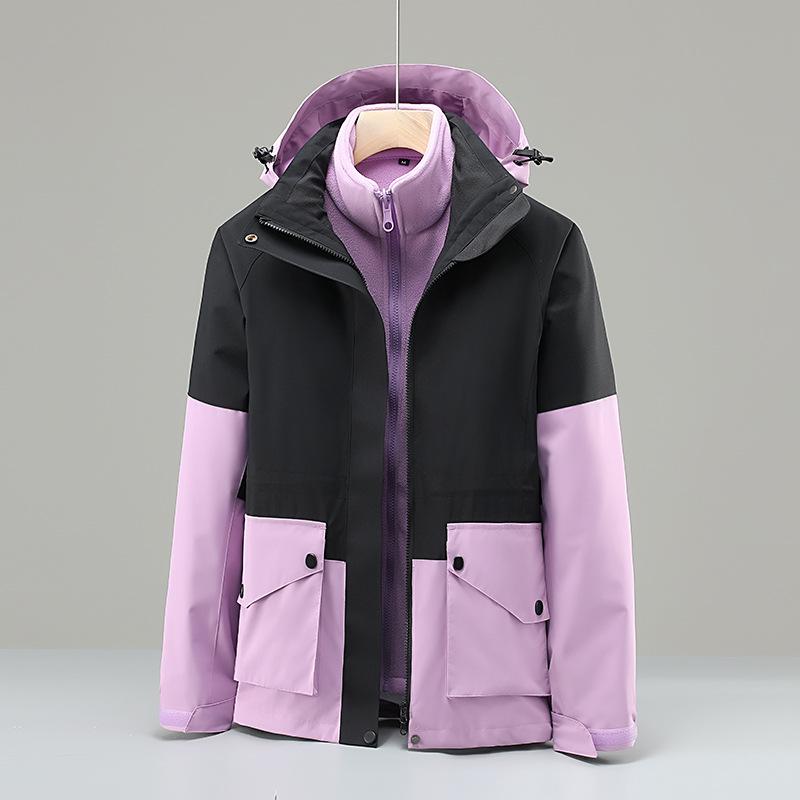 Women's 3-in-1 Waterproof Windproof Warm Outdoor Jacket for Camping & Hiking