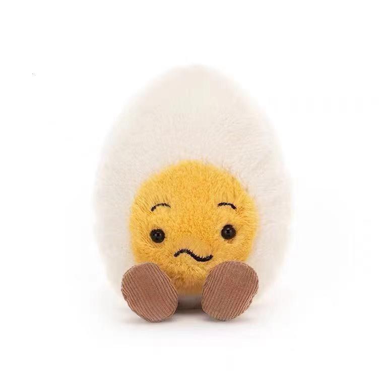 

Cute Nordic Boiled Egg Plush Toy For Kids Soft And Cuddly Egg Doll Dazed