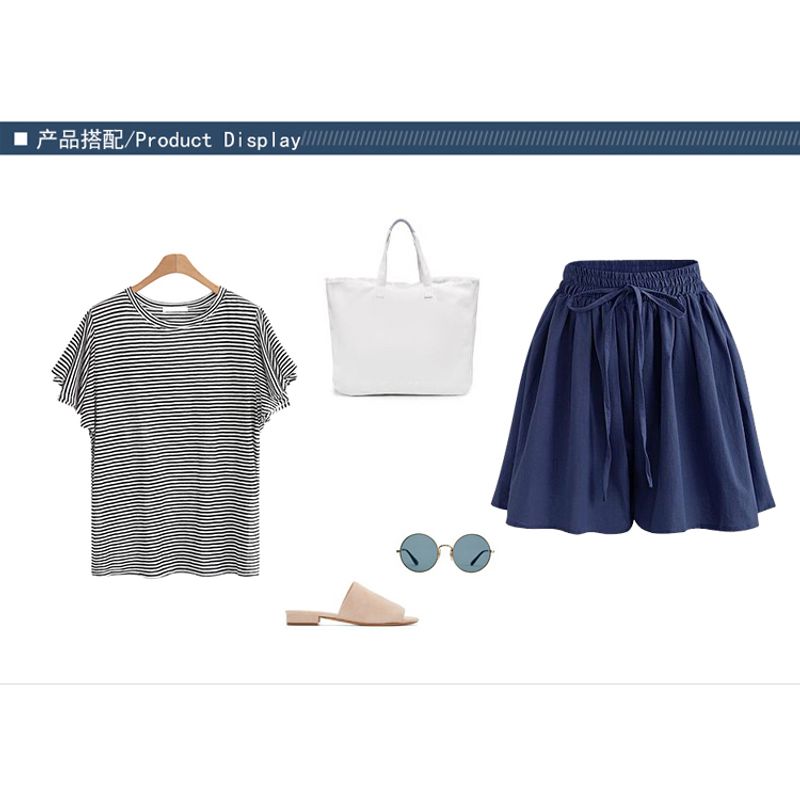 Super Plus Size Wide Legs 100.00kg Loose Korean Style Shorts