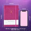 CAGIE A5 Hardcover 8mm Ruled Pen Classic x Travel Lilac Notebook, Stylish, Lines, Holder, Design, Cute, 14.5cm 21cm, Business, Adult, Girl, Journal,