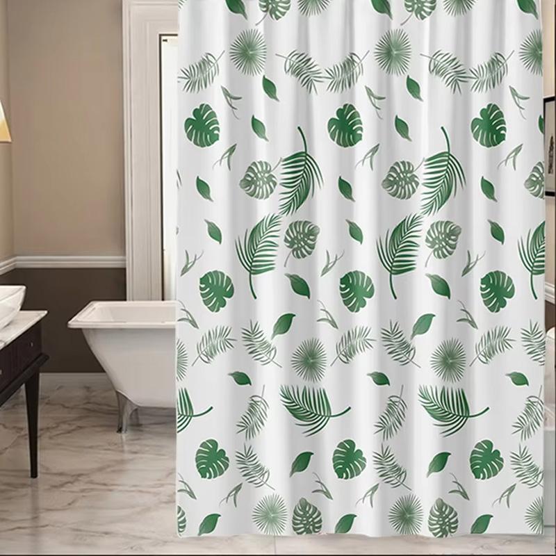 1Pc Shower Curtain Waterproof PEVA DIY With Hooks Thickening Bathroom Decor 180*180CM