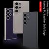 Plain Leather Metallic Paint Frame Case For Samsung Galaxy S23 S24 Ultra Case Ultra-thin Skin Feeling Cover For Galaxy S24 Ultra NO PEN