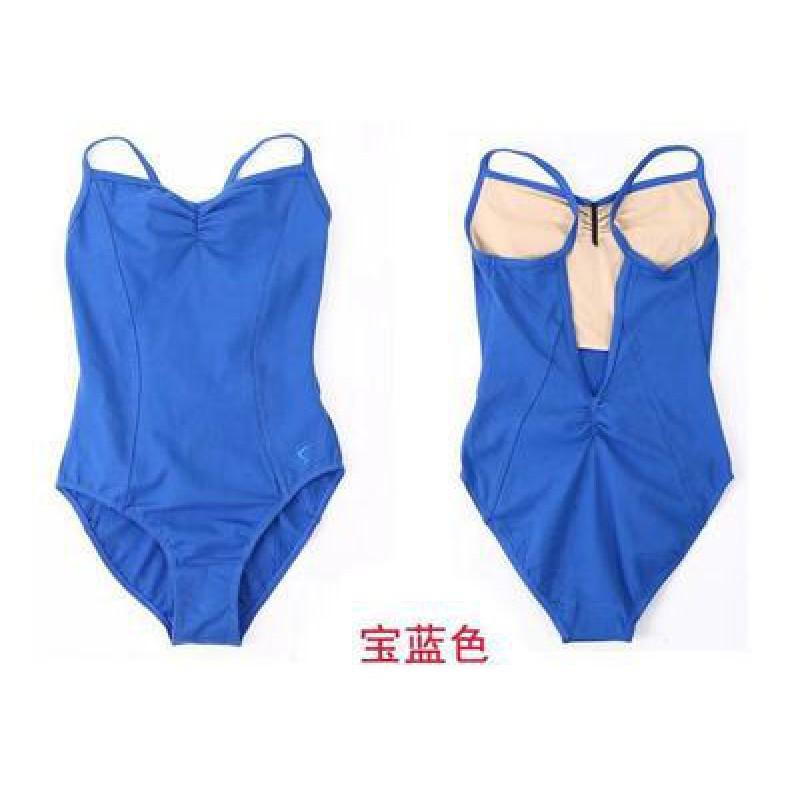 Womens Ballet Leotard With High Cut Leg Cotton Dancewear Adult Training Performance