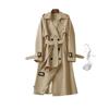 Womens Long Trench Coat 2026 A-Line Double-Breasted Belted Outerwear Casual Comfortable