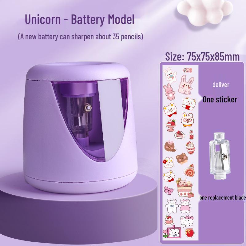 Automatic Electric Pencil Sharpener for Elementary Students - Creative, Rechargeable Design