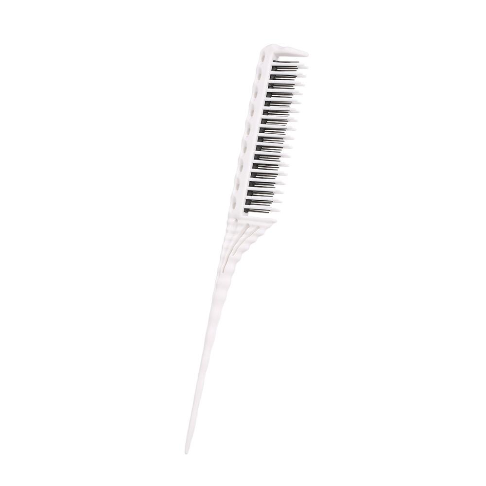 3 Row Teeth Teasing Comb Detangling Brush Rat Tail Comb Adding Volume Back Coming Hairdressing Combs