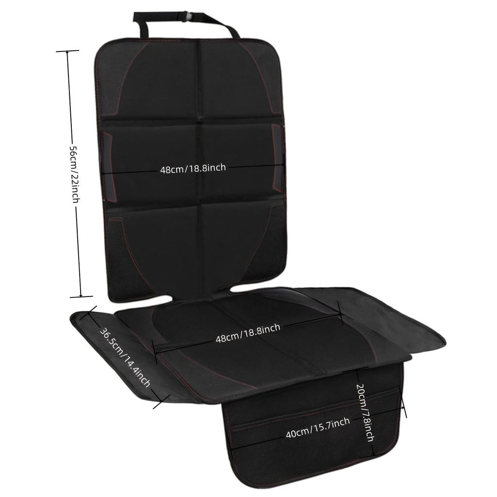 Car Seat Protector, Seat Protection, Large Size Car Seat Protector, 600D Fabric Thick Padding and Storage Pockets, Adaptable