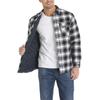 Herren Herbst/Winter Langarm Revers Plaid H Verdickte Hemdjacke