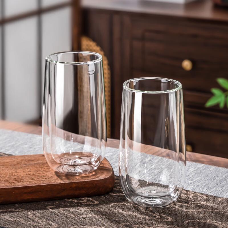 Handun 320ml Double Wall Borosilicate Glass Tumbler Set