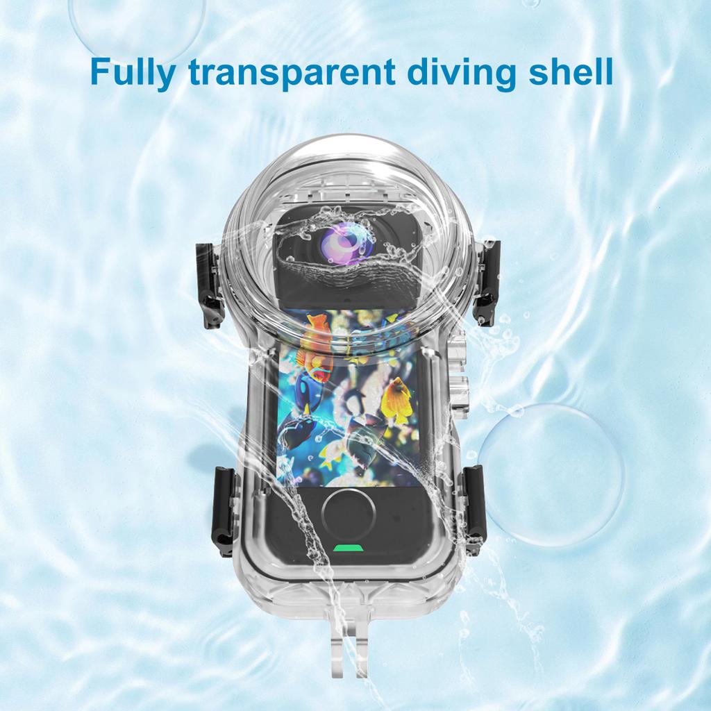 For Invisible Dive Case Waterproof Case Protective Underwater Diving Housing Shell Case for Insta360 X4 Air Camera Accessories