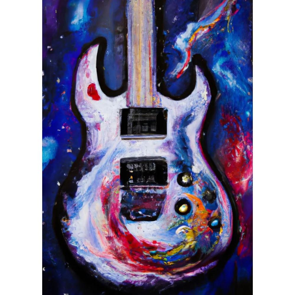 Abstrakte Vintage Musikposter Öl Jazz Saxophon Violine Gitarre Klavier Poster Leinwanddruck Wandkunst Poster Wohnzimmerdekor