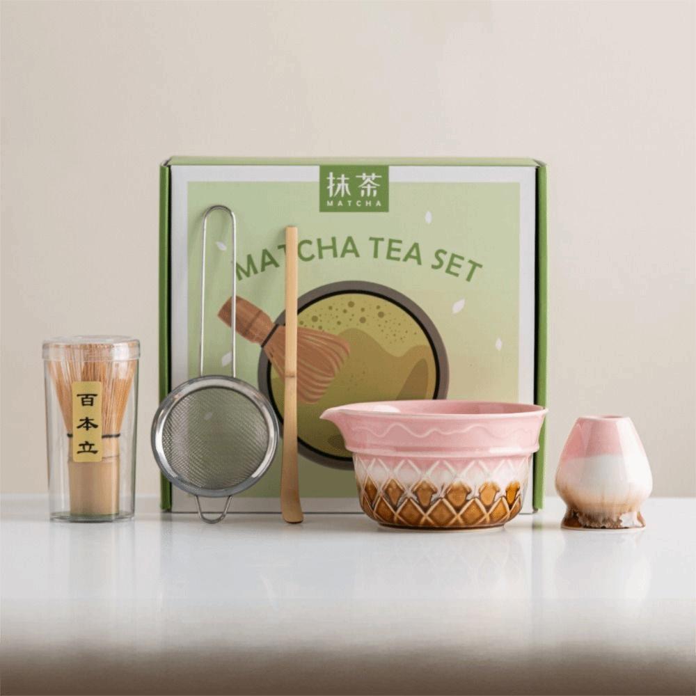 2/5/8PCS Gradient Color Matcha Bowl Ice Cream Matcha Making Kit New Japanese Tea Set Tea Lovers