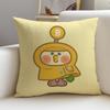 Cute LLittle Parrot BebeS Cushion Cover Breathable and skinfriendly linen pillowcase square removable and washable cushion