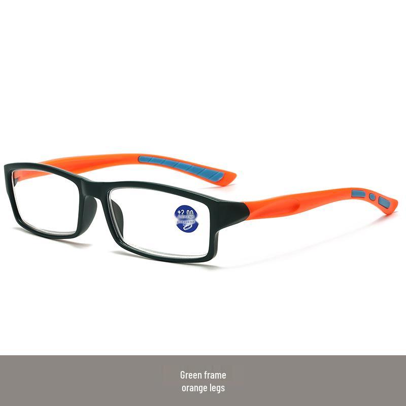New Style Lightweight Sports Reading Glasses with Anti-blue Light Small Frames and HD Flat Lenses