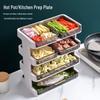 Multi-Layer Kitchen Storage Rack for Hot Pot Side Dishes and Preparations